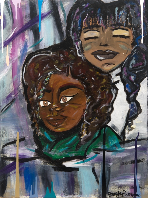 Tale of Two Sisters by artist Ebony Dailey